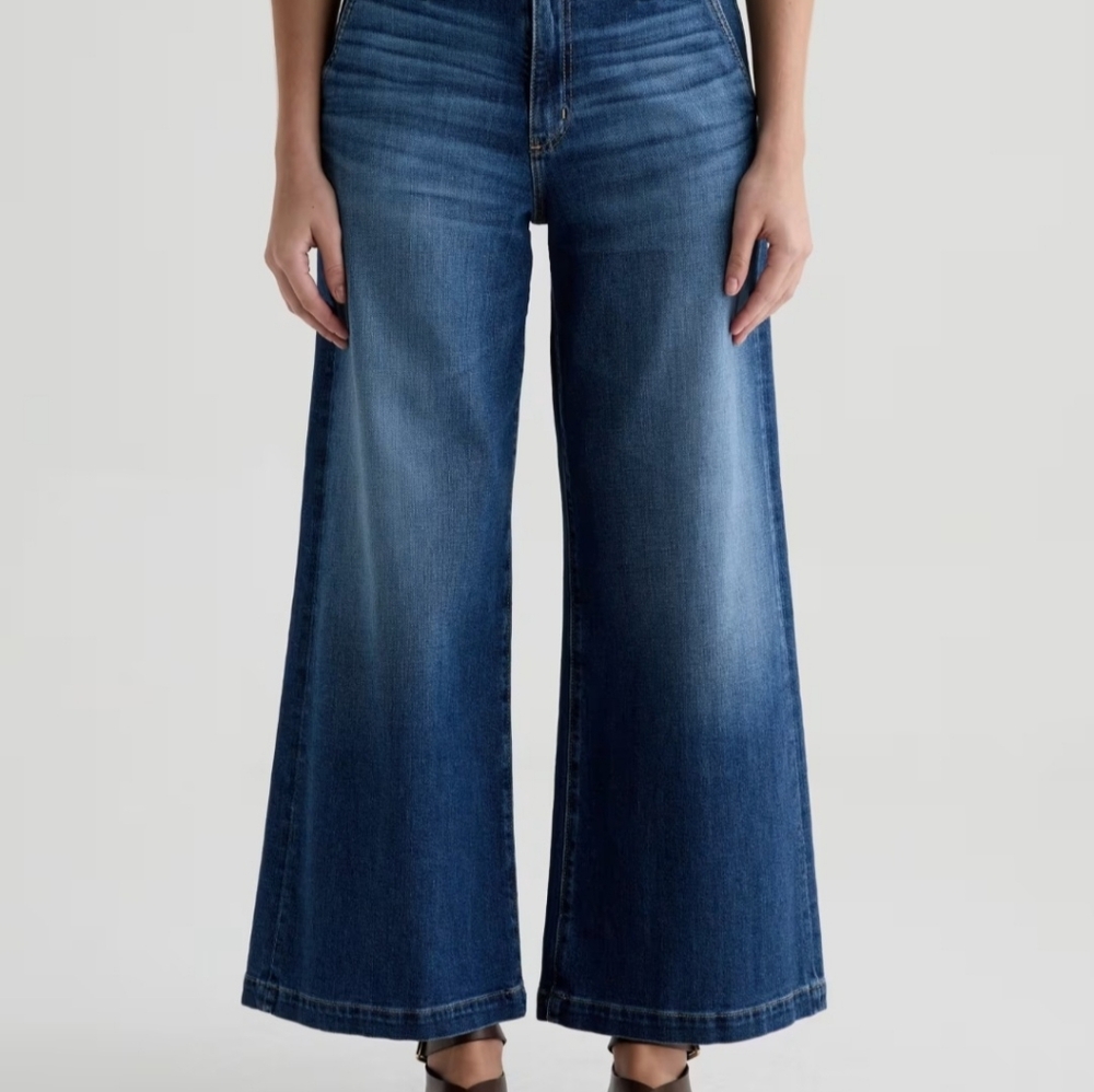 AG Adriano Goldschmied Blue Flare Jeans NWT - Picture 2 of 13